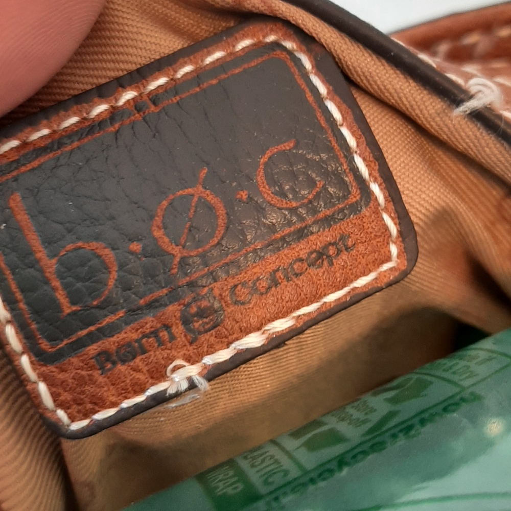 B.O.C. bohoiam crossbody wicker leather bag - Picture 2 of 11